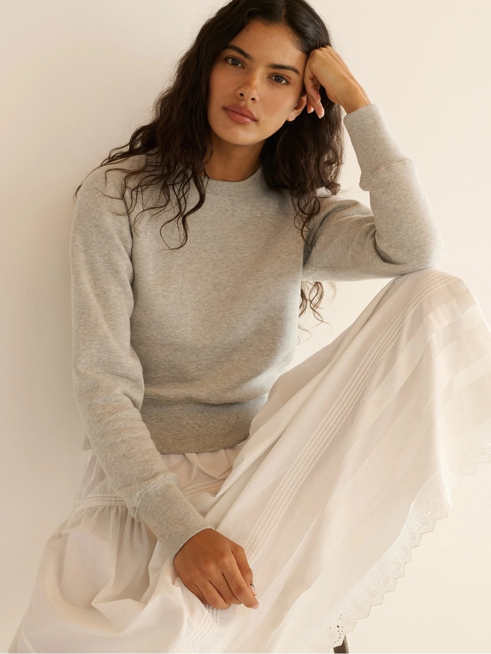 Doen Velma Sweatshirt in Heather Grey